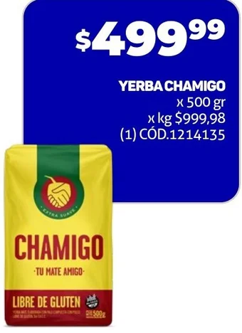 Makro YERBA CHAMIGO x 500 gr oferta