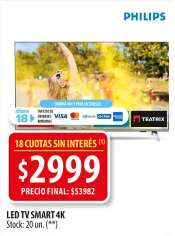 Punto Mayorista Philips LED TV Smart 4K oferta