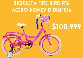 Naldo Lombardi BICICLETA FIRE BIRD R16 ACERO HONEY D BINFB16 oferta