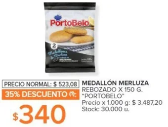 Carrefour MEDALLÓN MERLUZA REBOZADO X 150 G oferta
