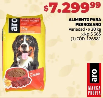 Makro ALIMENTO PARA PERROS ARO Variedad x 20 kg oferta