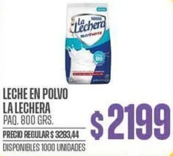 Supermercados Vea LECHE EN POLVO LA LECHERA PAQ. 800 GRS oferta