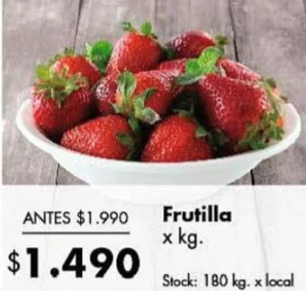 Disco Frutilla x kg oferta