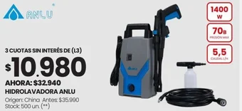 Punto Mayorista HIDROLAVADORA ANLU oferta