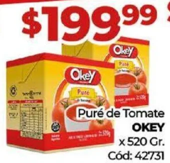 Diarco Puré de Tomate OKEY x 520gr oferta