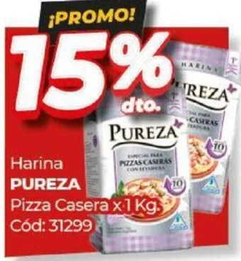 Diarco Harina PUREZA Pizza Casera x 1 Kg. oferta