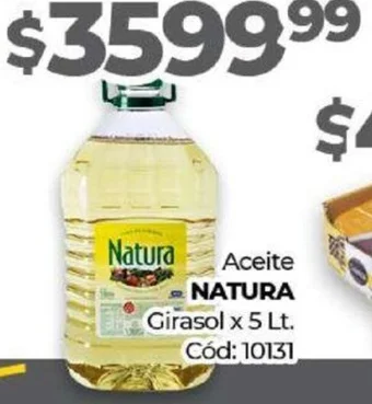 Diarco Aceite NATURA Girasol x 5 Lt. oferta