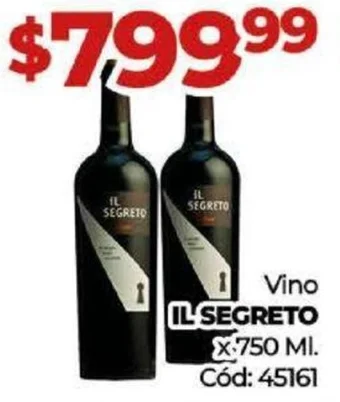 Diarco Vino IL SEGRETO X 750 ML oferta