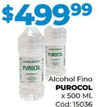 Diarco Alcohol Fino PUROCOL x 500 ML oferta