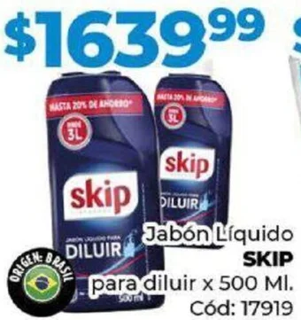 Diarco SKIP Jabón Líquido para diluir x 500 ML oferta
