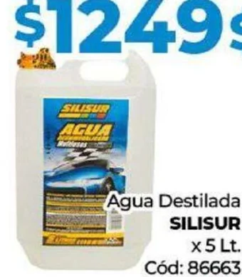 Diarco Agua Destilada SILISUR x 5 Lt oferta