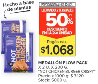Carrefour Market MEDALLÓN FLOW PACK x 2u x 200g oferta