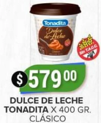 Supermercados Mayor DULCE DE LECHE TONADITA X 400 GR oferta