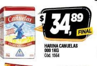 Supermercados Yaguar Harina Canuelas 000 1kg oferta