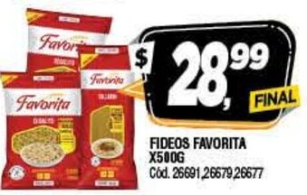 Supermercados Yaguar Fideos Favorita x 500g oferta