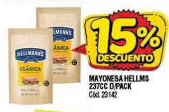 Supermercados Yaguar Mayonesa Hellms 237cc D/Pack oferta