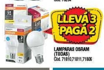 Supermercados Yaguar Lamparas Osram (Todas) oferta