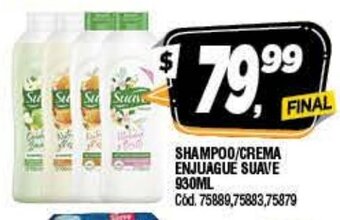 Supermercados Yaguar Shampoo/Crema Enjuague Suave 930ml oferta