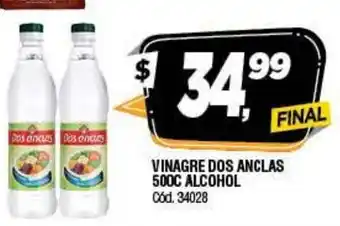 Supermercados Yaguar Vinagre Dos Anclas 500cc Alcohol oferta