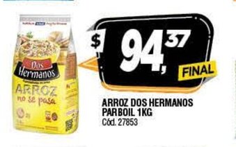 Supermercados Yaguar Arroz Dos Hermanos Parboil 1kg oferta