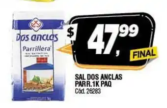 Supermercados Yaguar Sal Dos Anclas Parr. 1k Paq oferta