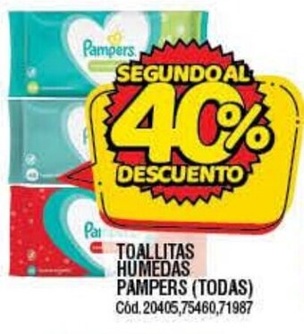 Supermercados Yaguar Toallitas Humedas Pampers (Todas) oferta