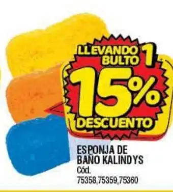 Supermercados Yaguar Esponja De Bano Kalindys oferta