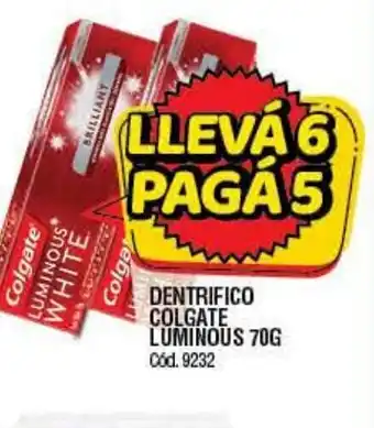 Supermercados Yaguar Dentrifico Colgate Luminous 70g oferta