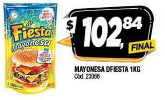 Supermercados Yaguar Mayonesa Dfiesta 1kg oferta