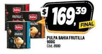Supermercados Yaguar Pulpa Bahia Frutilla 900g oferta