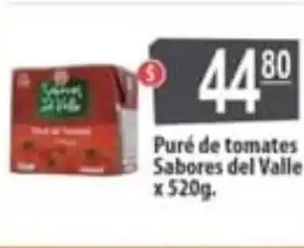 Autoservicio Capo Puré de tomates Sabores del Valle x 520gr oferta