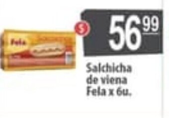 Autoservicio Capo Salchicha de viena Fela x 6u oferta