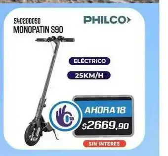 Pacman 540200050 Monopatin S90 Philco oferta
