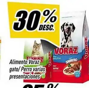 Alimento Voraz Gato Perro Varias Presentaciones 30% Desc.