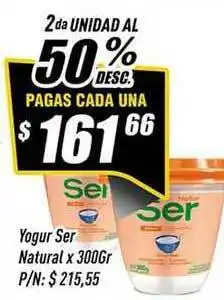 Supermercados Comodin Yogur Ser Natural x 300gr oferta