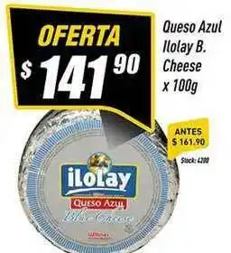 Supermercados Comodin Queso Azul Ilolay B. Cheese x 100g oferta