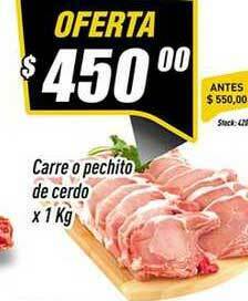 Carre O Pechito De Cerdo x 1kg
