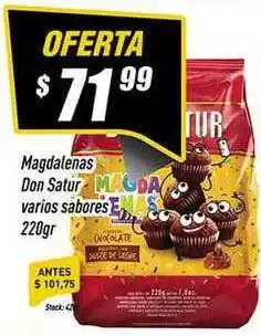 Supermercados Comodin Magdalenas Don Satur 220gr oferta