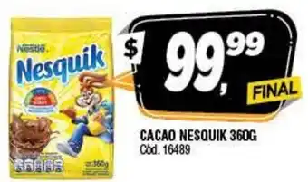 Supermercados Yaguar Nesquik Cacao x 360g oferta
