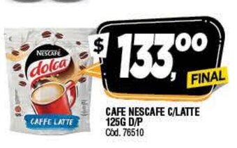 Supermercados Yaguar Nescafe Cafe C/Latte 125g D/P oferta