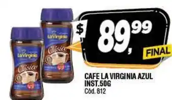 Supermercados Yaguar La Virginia Cafe Azul Inst. 50g oferta