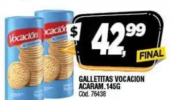 Supermercados Yaguar Vocacion Galletitas Acaram 145g oferta