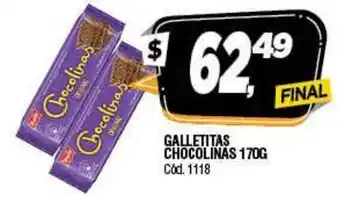 Supermercados Yaguar Chocolinas Galletitas 170g oferta