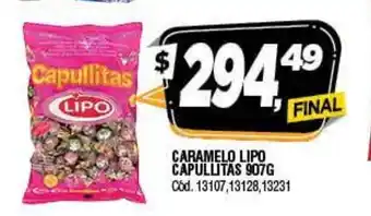 Supermercados Yaguar Capullitas Caramelo Lipo 907g oferta