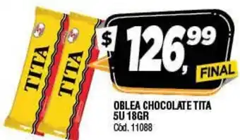 Tita Oblea Chocolate 5U 18gr