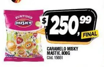 Supermercados Yaguar Misky Caramelo Mastic 800g oferta