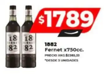 Supermayorista Vital 1882 Fernet x 750cc. oferta