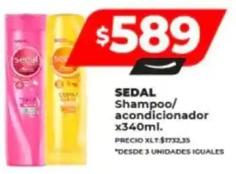 Supermayorista Vital SEDAL Shampoo / acondicionador x 340ml. oferta