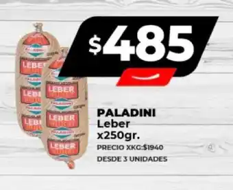 Supermayorista Vital PALADINI Leber x 250gr. oferta