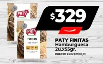 Supermayorista Vital PATY Finitas Hamburguesa 2u. x 55gr. oferta
